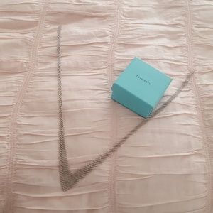 Tiffany & Co bib mesh necklace Sterling Silver